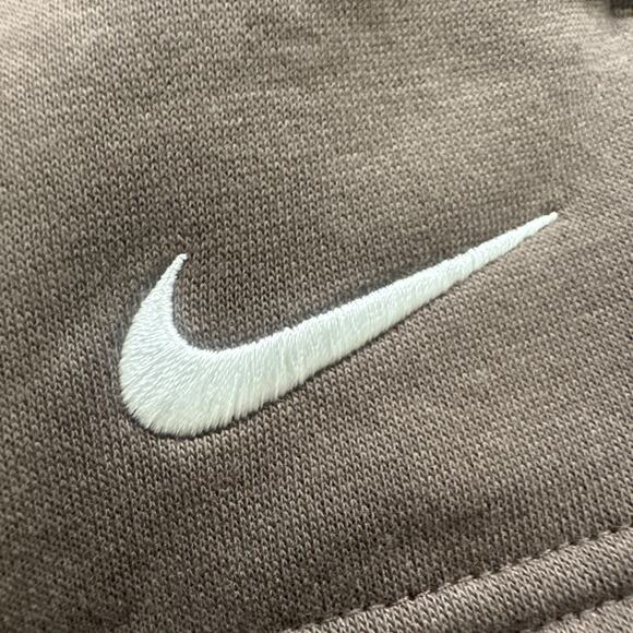 Nike Sport Shorts Womens Size XS Phoenix Fleece High Waisted Loose Fit Brown NEW - Picture 3 of 13